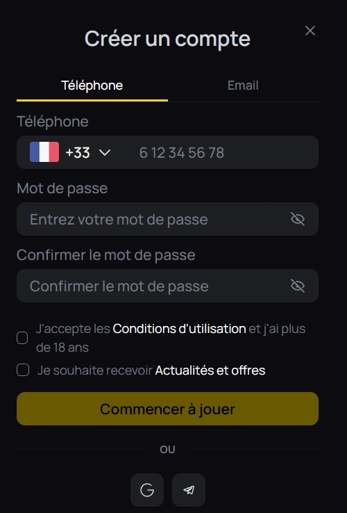 10black casino inscription